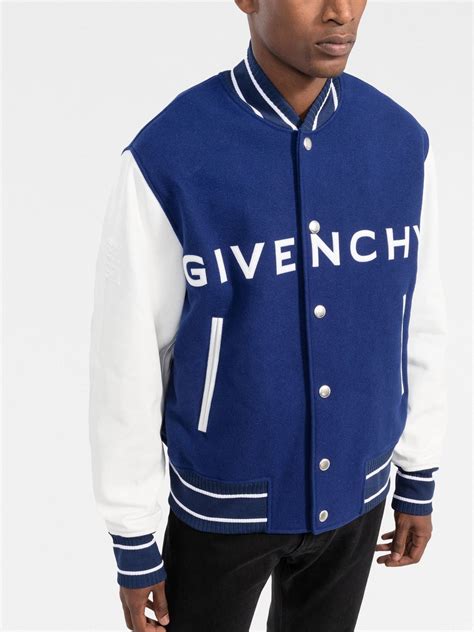 givenchy logo stripe jacket|givenchy varsity jacket women's.